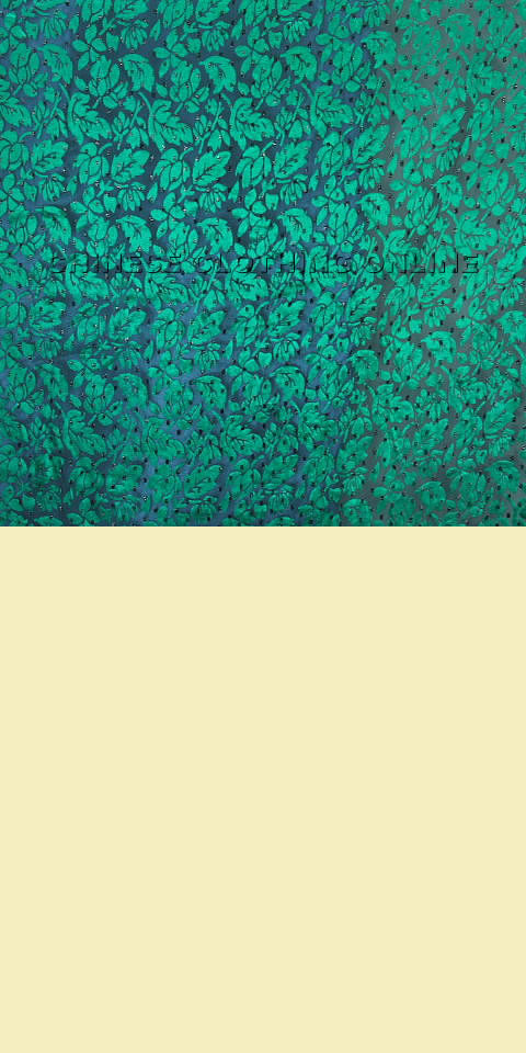 Fabric - See-through Embroidery Velvet Gauze (Green)