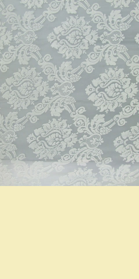 Fabric - See-through Embroidery Velvet Gauze (White)