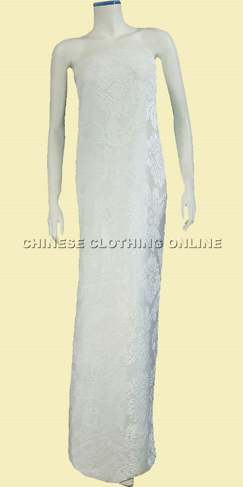 Fabric - See-through Embroidery Velvet Gauze (White)