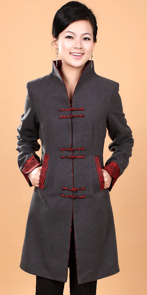 Mandarin Wool Coat (CM)