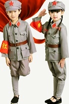 Kids' People's Liberation Army / Red Guard Outfit (Grey)