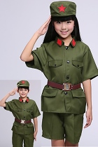 Kids' People's Liberation Army / Red Guard Outfit (Green)