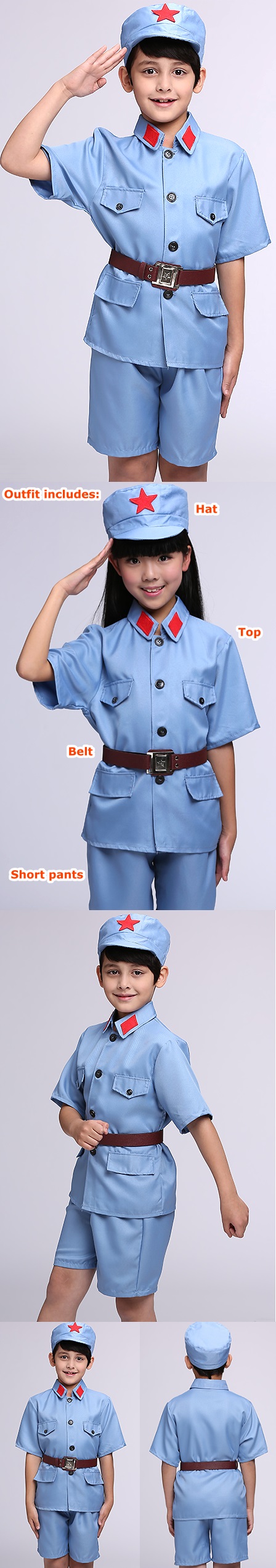 小小解放軍/紅衛兵套裝 (藍色)