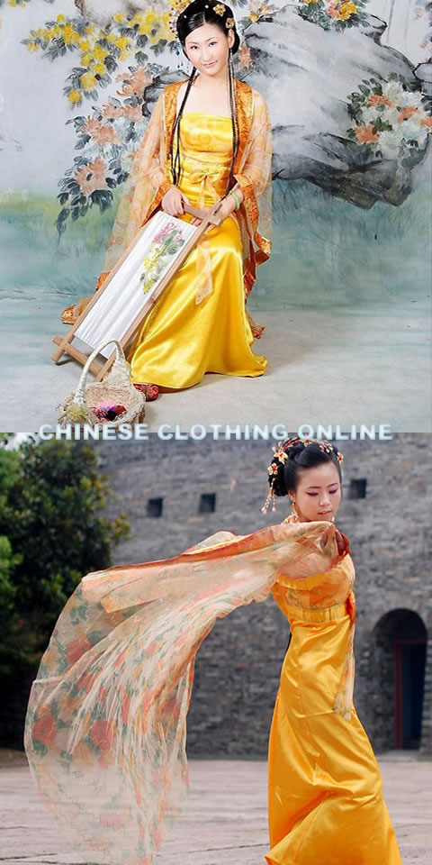 Tang Dynasty Concubine Hanfu (Multicolor)