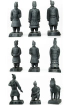 9-piece (8cm) Miniature Terracotta Army