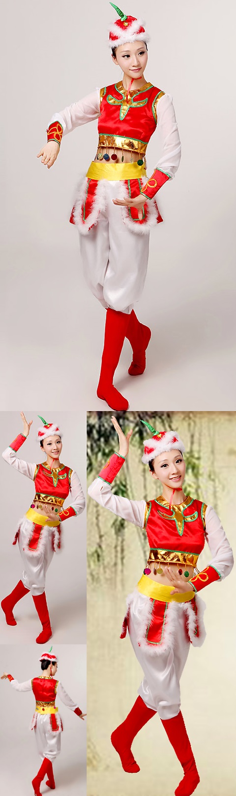 Chinese Ethnic Dancing Costume - Menggu Zu (Mongolian)