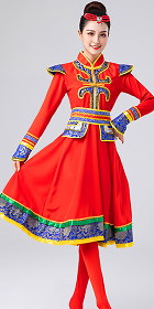 Chinese Ethnic Dancing Costume - Menggu Zu (Mongolian)
