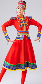 Chinese Ethnic Dancing Costume - Menggu Zu (Mongolian)