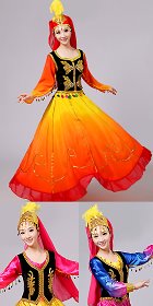 Chinese Ethnic Dancing Costume - Weiwuer Zu (Uyghurs)