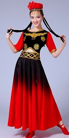 Chinese Ethnic Dancing Costume - Weiwuer Zu (Uyghurs)