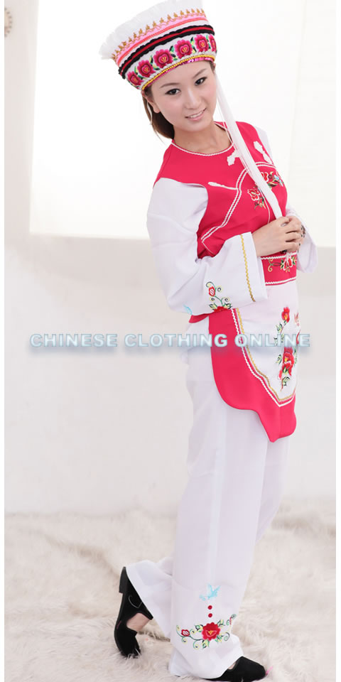 Chinese Ethnic Dancing Costume - Dali Bai Zu