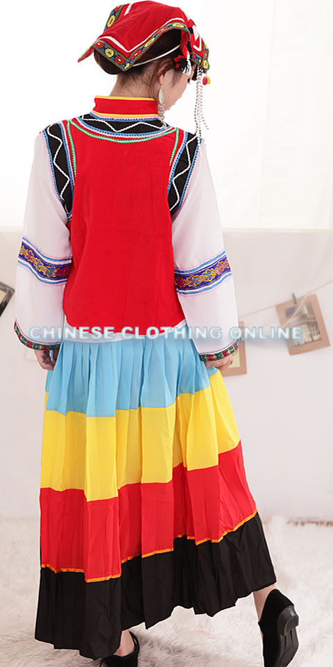 Chinese Ethnic Dancing Costume - Liangshan Yi Zu