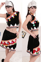 中國民族舞蹈服-佤族