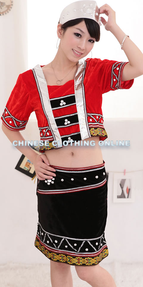 中國民族舞蹈服-佤族