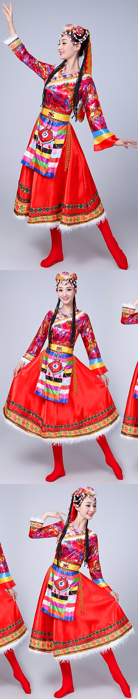 中國民族舞蹈服-藏族