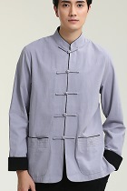 Mandarin Plain Soft Linen Shirt (RM)