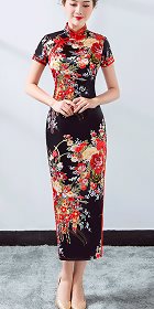 Short-sleeve Long-length Cheongsam (RM)