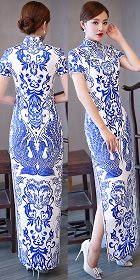 Short-sleeve Long-length Cheongsam (RM/CM)