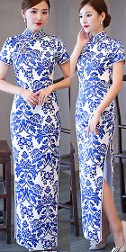 Short-sleeve Long-length Cheongsam (RM/CM)