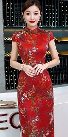 Cup-sleeve Long-length Cheongsam (RM)