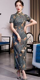 Short-sleeve Long-length Cheongsam (RM)