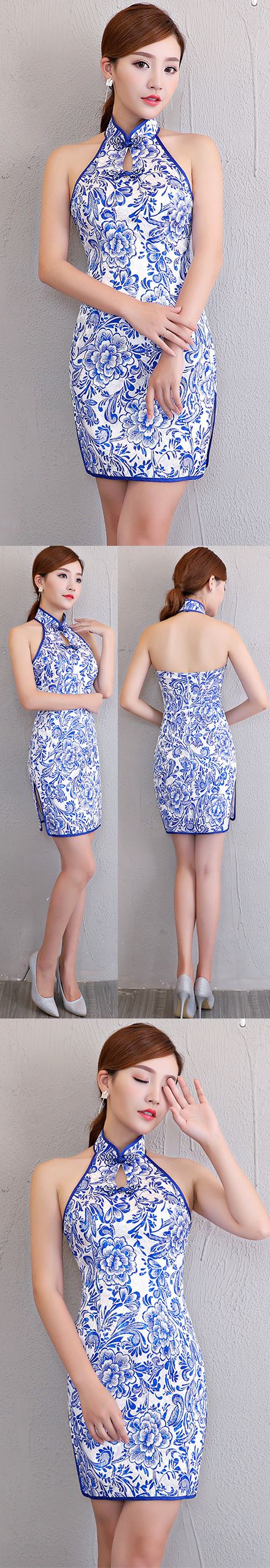 Sleeveless Short-length Cheongsam (RM)