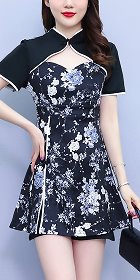 Modernized Short-length Cheongsam and Pants Suit (RM)