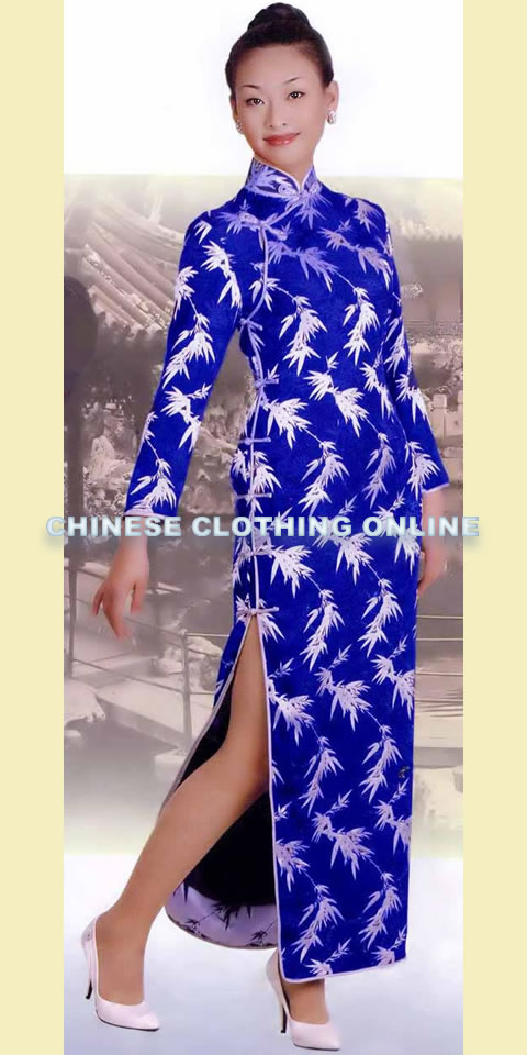 Long-sleeve Long-length Cheongsam (CM)