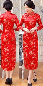 Long-sleeve Long-length Cheongsam (CM)