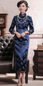 Long-sleeve 3/4-length Cheongsam (CM)