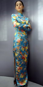 Long-sleeve Long-length Cheongsam (CM)