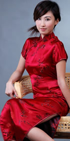 Short-sleeve Long-length Cheongsam (CM)