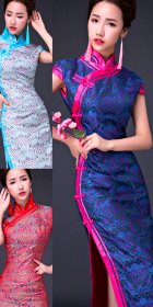 Cup-sleeve Long-length Cheongsam (CM)