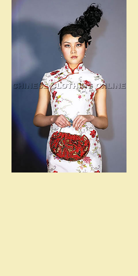 Cup-sleeve Long-length Cheongsam (CM)