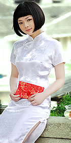 Short-sleeve Long-length Cheongsam (CM)