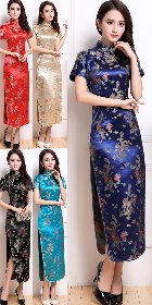 Short-sleeve Long-length Cheongsam (CM)