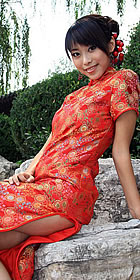 Short-sleeve Long-length Cheongsam (CM)