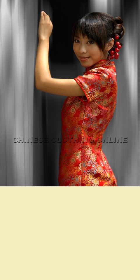 Short-sleeve Long-length Cheongsam (CM)