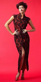 Cup-sleeve Long-length Cheongsam (CM)