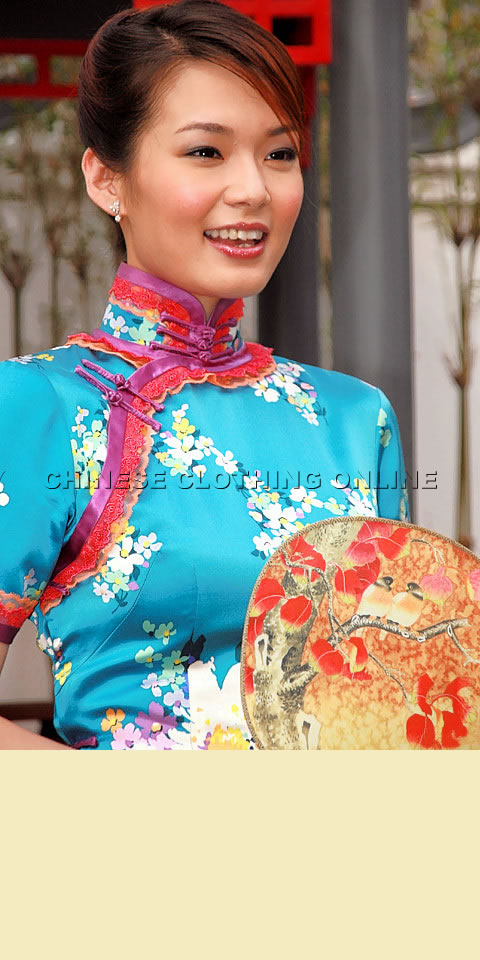 Short-sleeve Long-length Cheongsam (CM)