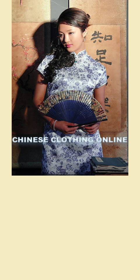 Cup-sleeve Long-length Cheongsam (CM)