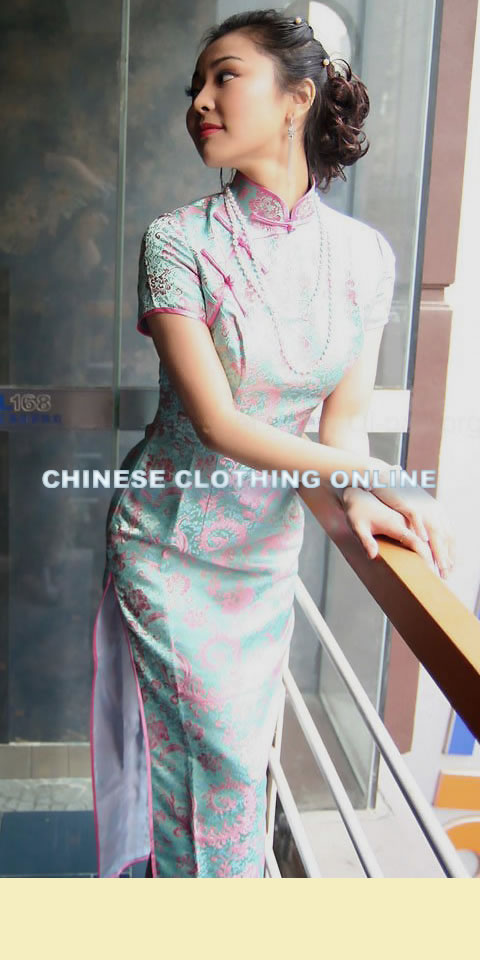 Short-sleeve Long-length Cheongsam (CM)