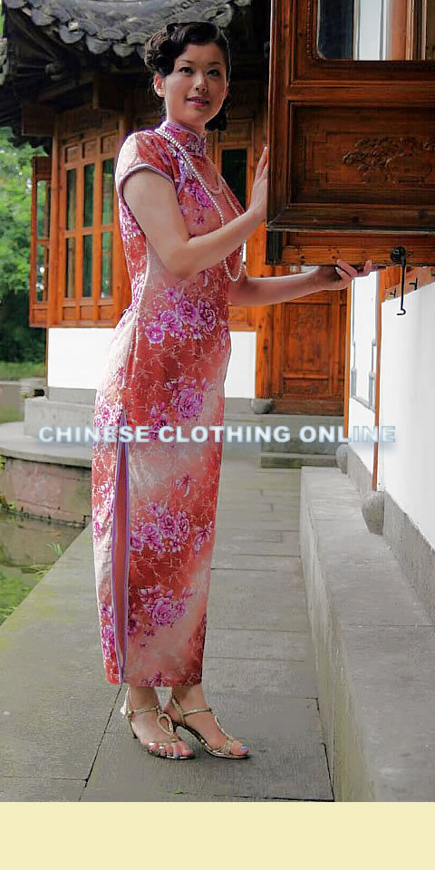 Cup-sleeve Long-length Cheongsam (CM)