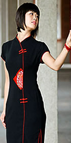 Short-sleeve Long-length Cheongsam (CM)