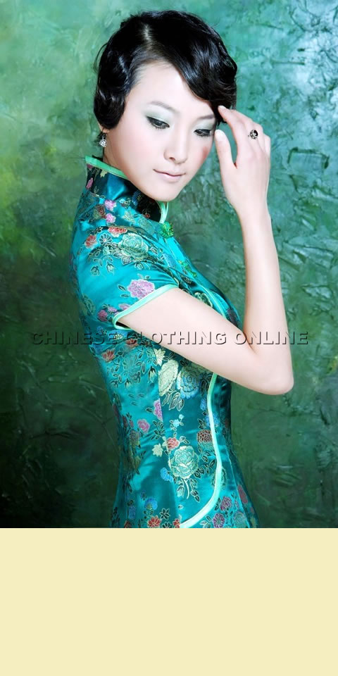 Short-sleeve Long-length Cheongsam (CM)