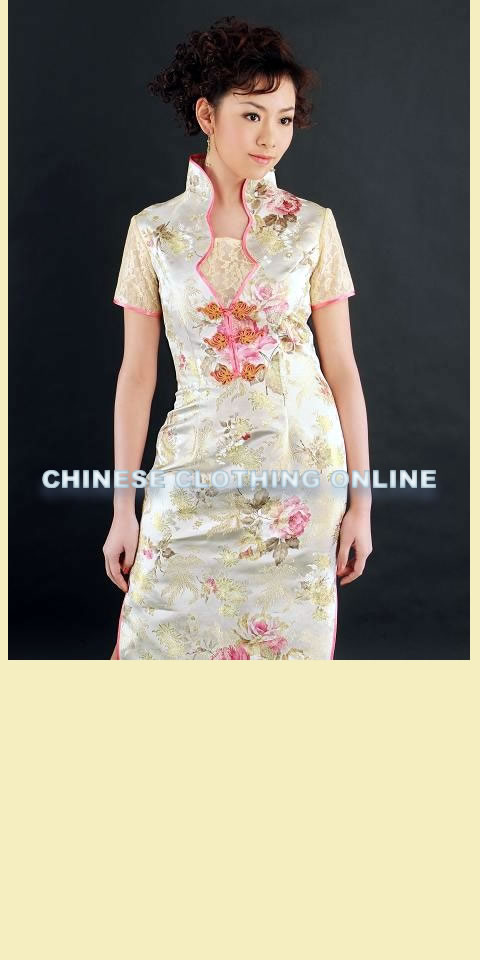 Short-sleeve Long-length Cheongsam (CM)