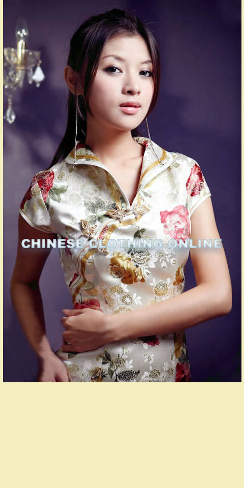 Cup-sleeve Long-length Cheongsam (CM)