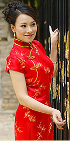 Cup-sleeve Long-length Cheongsam (CM)