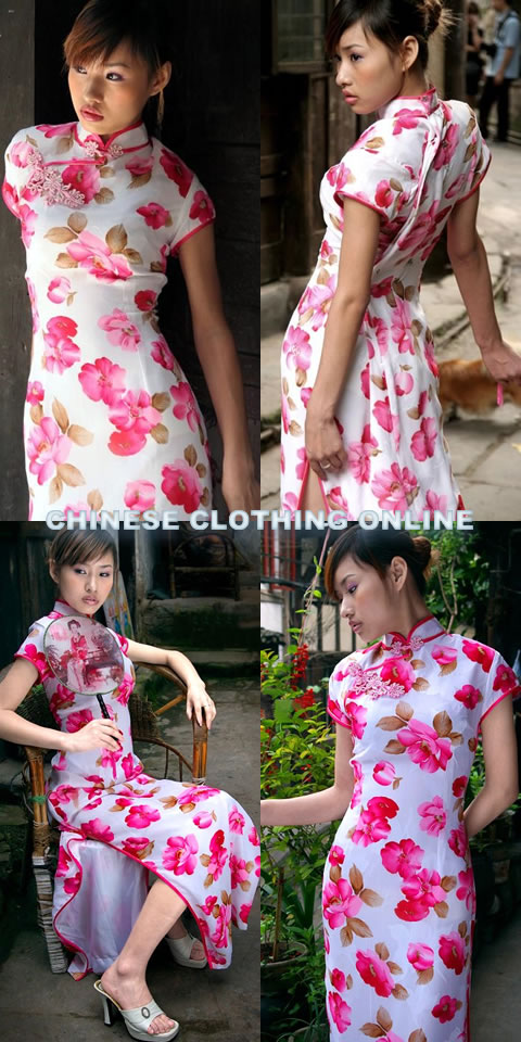 Cup-sleeve Long-length Cheongsam (CM)