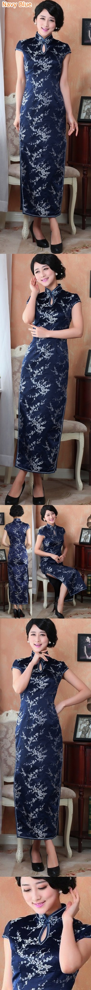 Cup-sleeve Long-length Cheongsam (CM)